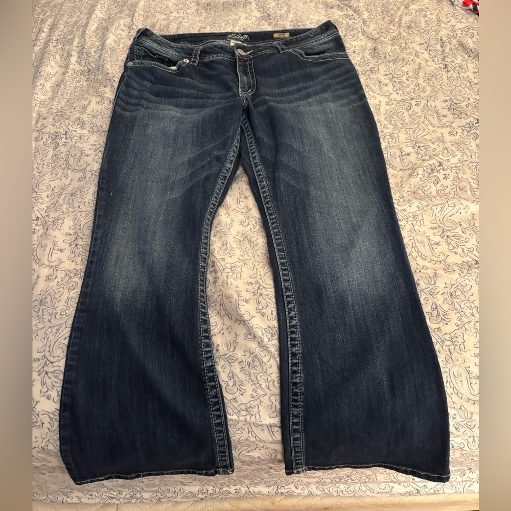 Classic Dark Blue Flare Jeans